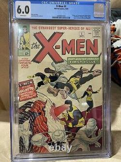 X-Men #1 1963 CGC 6.0 WHITE PAGES! 1st appearance X MEN. Silver Age Mega Key