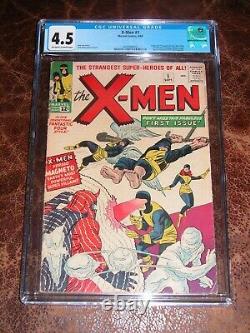 X-Men #1 Marvel Comics 9/63 CGC Graded 4.5 Off-White To White Pages Newly Graded