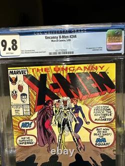 X-Men #244 CGC 9.8 White Pages First Jubilee Appearance 1st Uncanny 1989 NM/MT