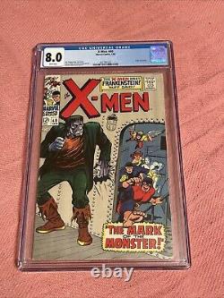 X-Men #40 CGC 8.0 White Pages, Frankenstein, Origin of Cyclops, Marvel Comics