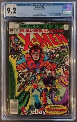 X-men #107 Cgc 9.2 White Pages Newsstand Marvel Comics 1977 1st Starjammers