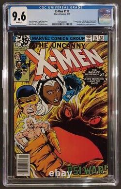 X-men #117 Cgc 9.6 White Pages Marvel Comics January 1979 Origin Of Professor X
