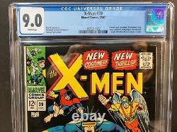 X-men #39 Cgc 9.0 (1967) In New Costumes Great Looks Sharp White Pages Vf/nm