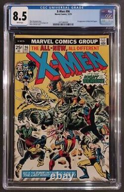 X-men #96 Cgc 8.5 White Pages Marvel Comics December 1975 1st Moira Mactaggert