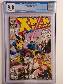 X-men Adventures #1 Cgc 9.8 Animated Tv Series 1992 White Pages Wolverine