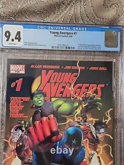 Young Avengers #1 CGC 9.4 White Pages KEY 1st Appearance Kate Bishop