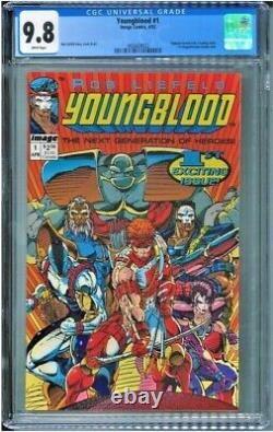 Youngblood #1 CGC 9.8 WHITE PAGES 1st team appearance! Rob Liefeld
